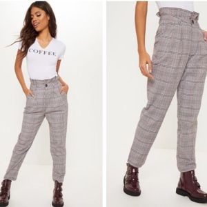NWT checkered trousers